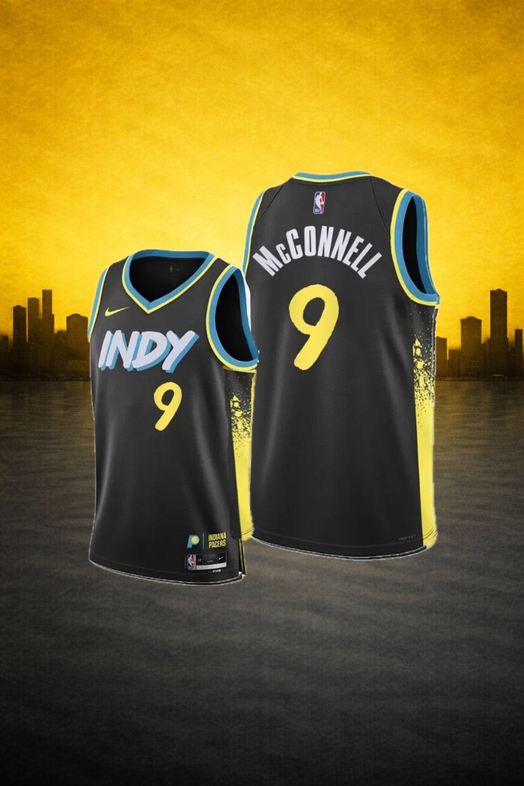 Indiana Pacers #9 T.J. McConnell Black Jersey – City Edition