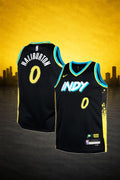 Indiana Pacers #0 Tyrese Haliburton Black City Edition Jersey