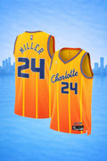 Charlotte Hornets #24 Miller Orange City Jersey – NBA Special Edition