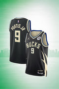 Milwaukee Bucks #9 Bobby Portis Jr. Black City Edition Jersey