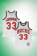 Milwaukee Bucks #33 Kareem Abdul-Jabbar Hardwood Classics Jersey