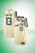 Milwaukee Bucks #13 Rollins Cream City Edition Jersey