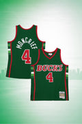 Milwaukee Bucks #4 Jon McGlocklin Hardwood Classics Jersey