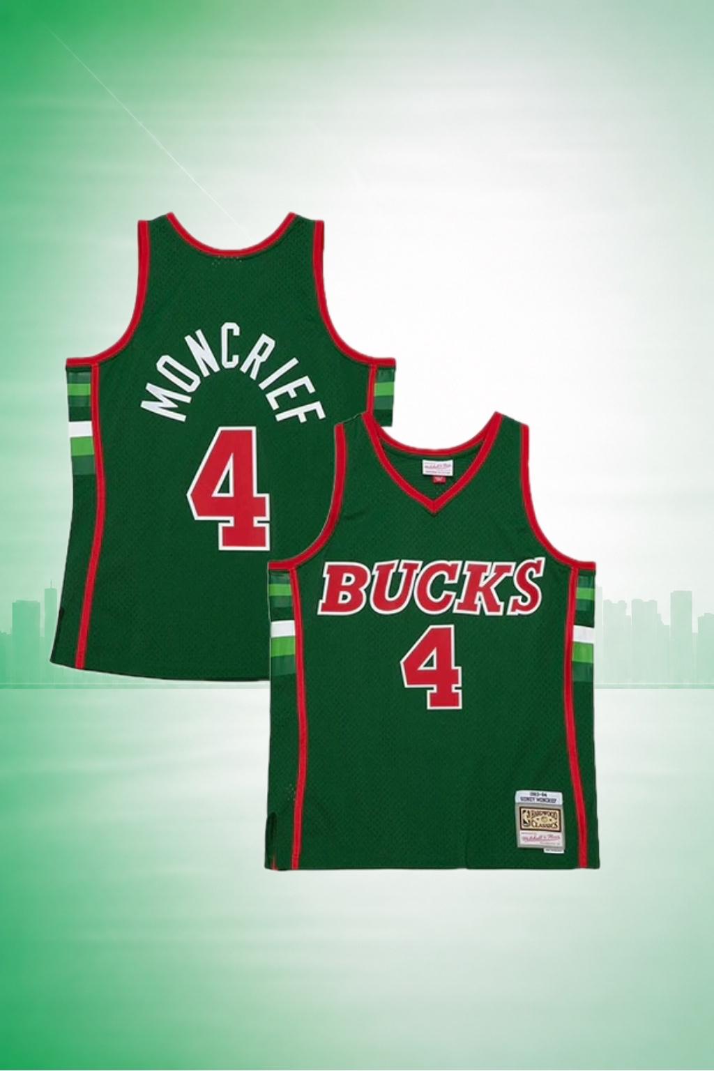 Milwaukee Bucks #4 Jon McGlocklin Hardwood Classics Jersey