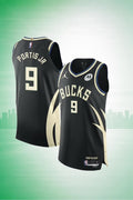 Milwaukee Bucks #9 Portis Jr. Black Statement Edition Jersey