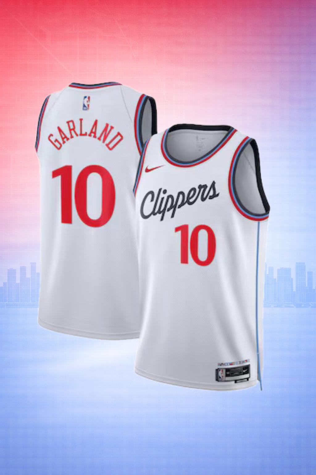Los Angeles Clippers Darius Garland #10 White Icon Jersey