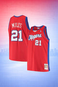 Los Angeles Clippers Darius Miles #21 Throwback Jersey