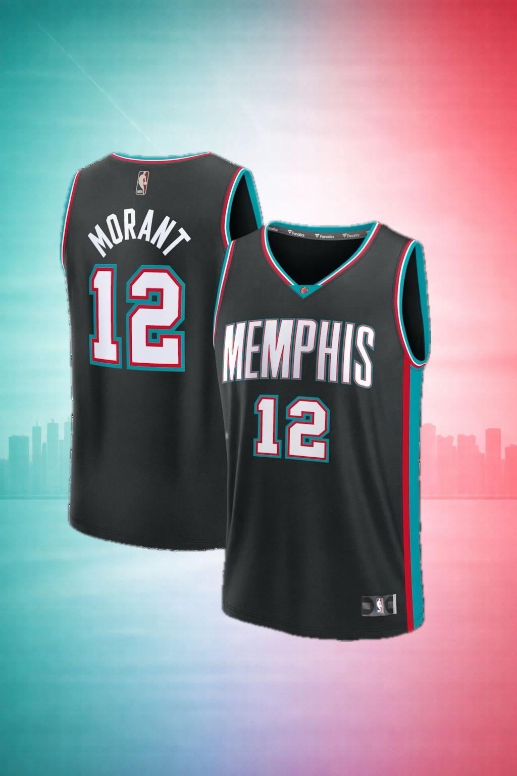 Memphis Grizzlies Ja Morant #12 Black Classic Jersey