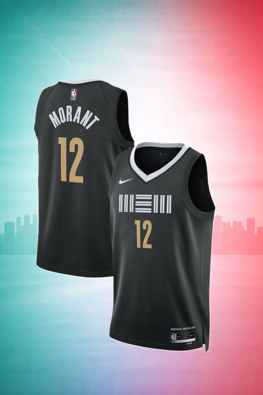 Memphis Grizzlies Ja Morant #12 Black Statement Jersey