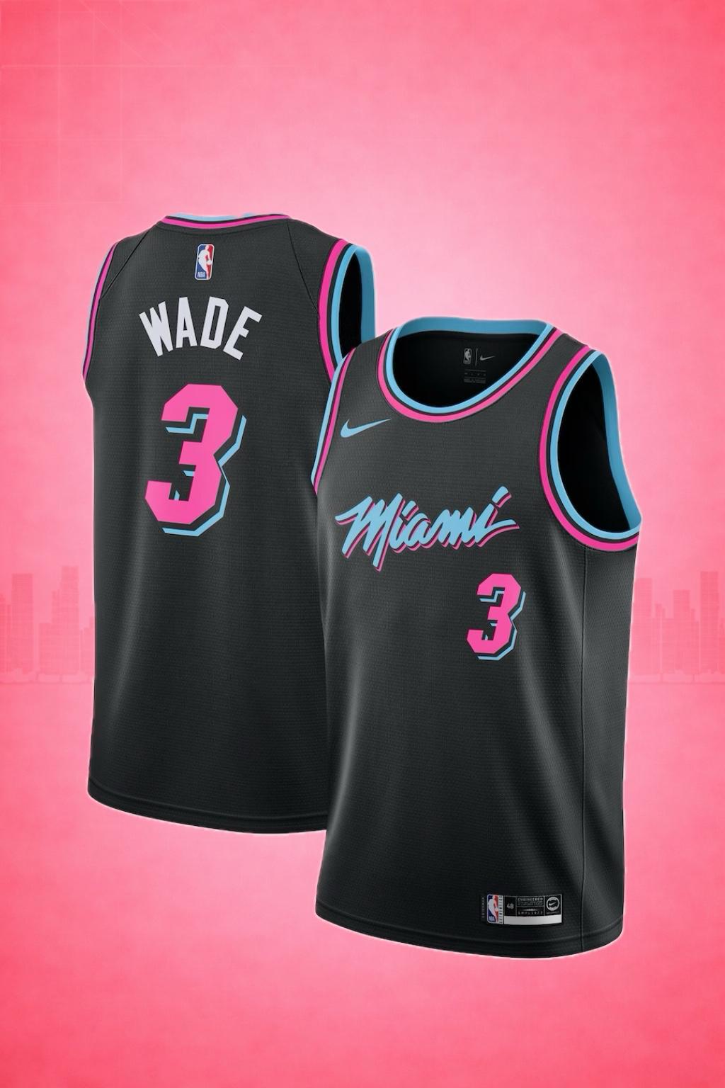 Miami Heat #3 Dwyane Wade Vice City Jersey
