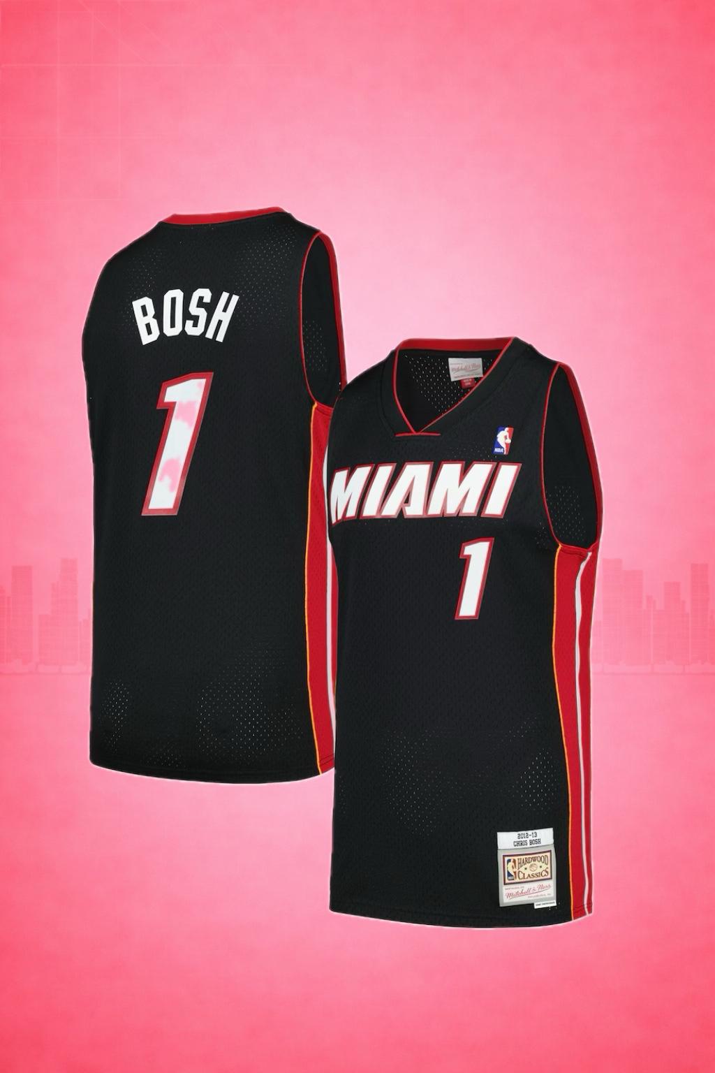 Miami Heat #1 Chris Bosh Jersey