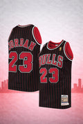 Chicago Bulls Michael Jordan #23 Pinstripe Jersey