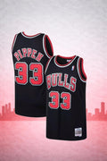 Chicago Bulls Scottie Pippen #33 Black Jersey