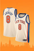 New York Knicks OG Anunoby #8 City Edition Jersey (Cream)