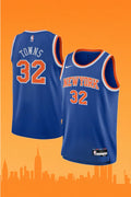 New York Knicks Karl-Anthony Towns #32 Blue Icon Edition Jersey