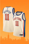 New York Knicks Jalen Brunson #11 Cream City Edition Jersey
