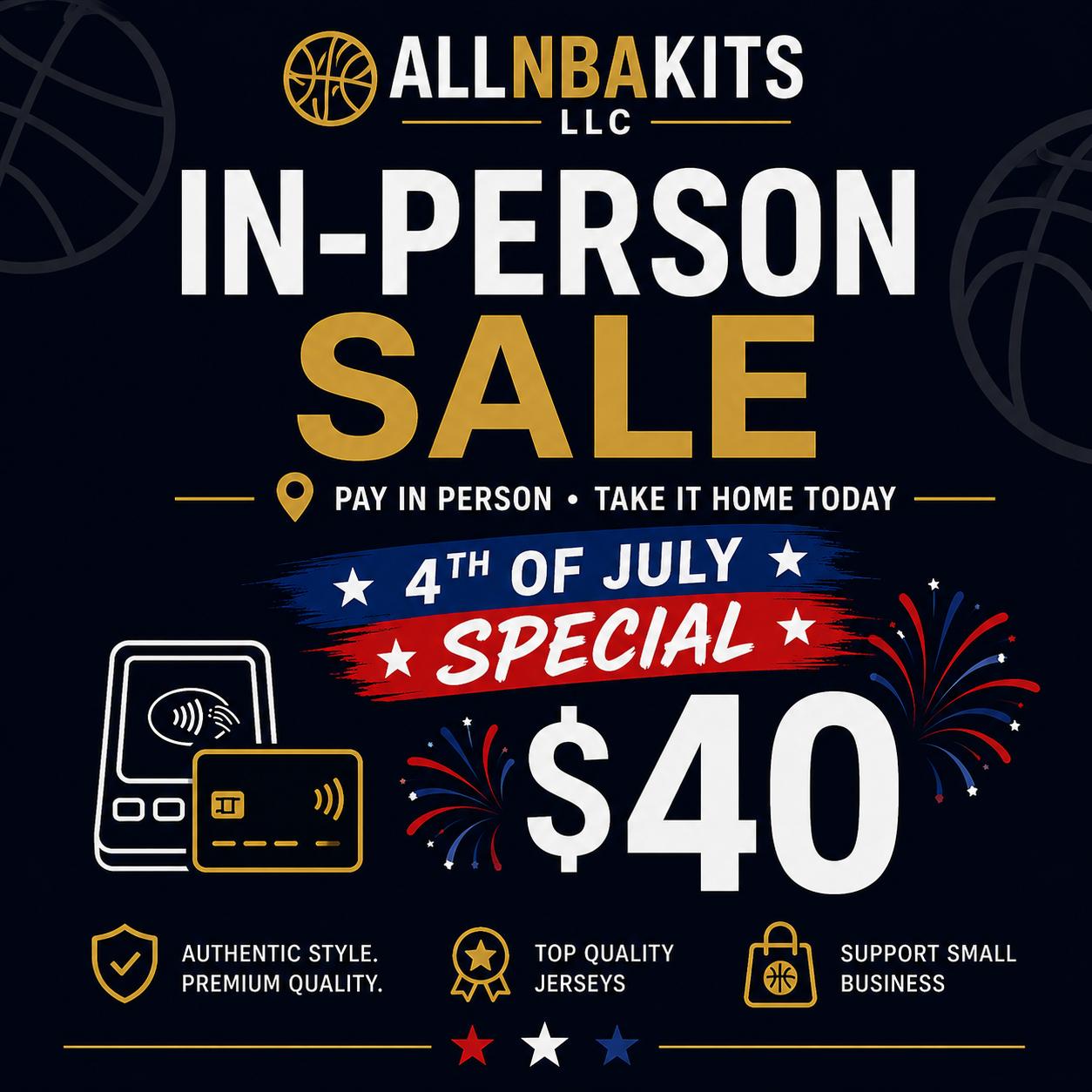 IN-PERSON SALE $40 ITEM - 4TH OF JULY SPECIAL - ALLNBAKITS LLC