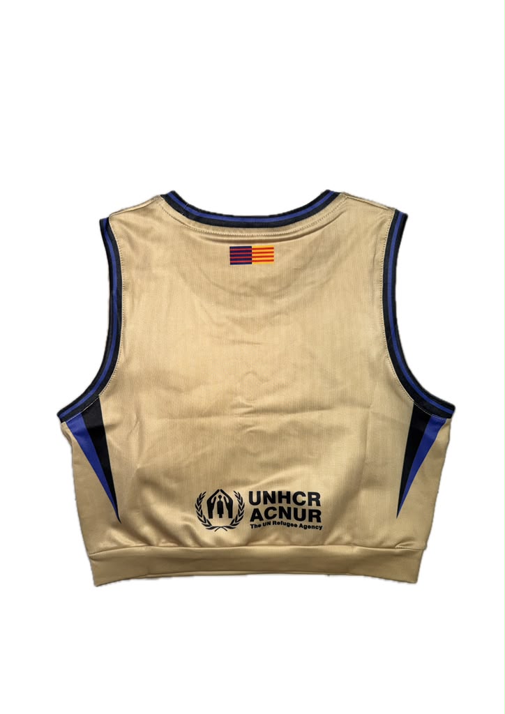 WOMEN'S CROP TANK TOP BARCELONA 2026 THIRD CREAM