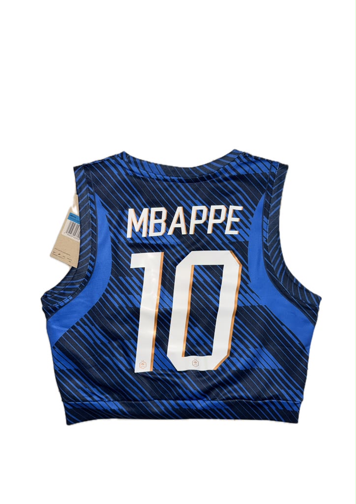 WOMEN'S CROP TANK TOP FRANCE 2026 KYLIAN MBAPPE #10 HOME