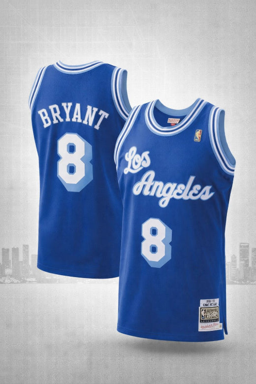 Los Angeles #8 Bryant Blue Jersey – Hardwood Classics Throwback Edition