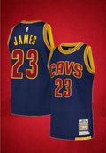 Cleveland Cavaliers #23 James Navy 2015-16 Hardwood Classics Jersey – Championship Era Edition