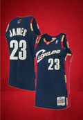 Cleveland Cavaliers #23 James Navy 2008-09 Hardwood Classics Jersey – Throwback Edition
