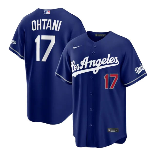 LOS ANGELES DODGERS SHOHEI OHTANI #17 BLUE BASEBALL JERSEY