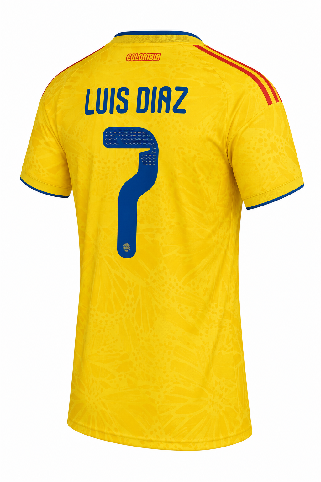 COLOMBIA 2026 HOME LUIS DIAZ #7 YELLOW COLOR SOCCER JERSEYS