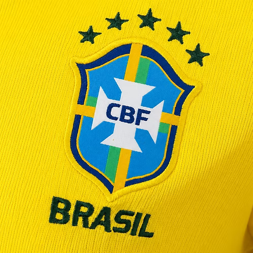 WOMEN'S BRAZIL 2026 HOME YELLOW CROPPED JERSEY WITH SLEEVES