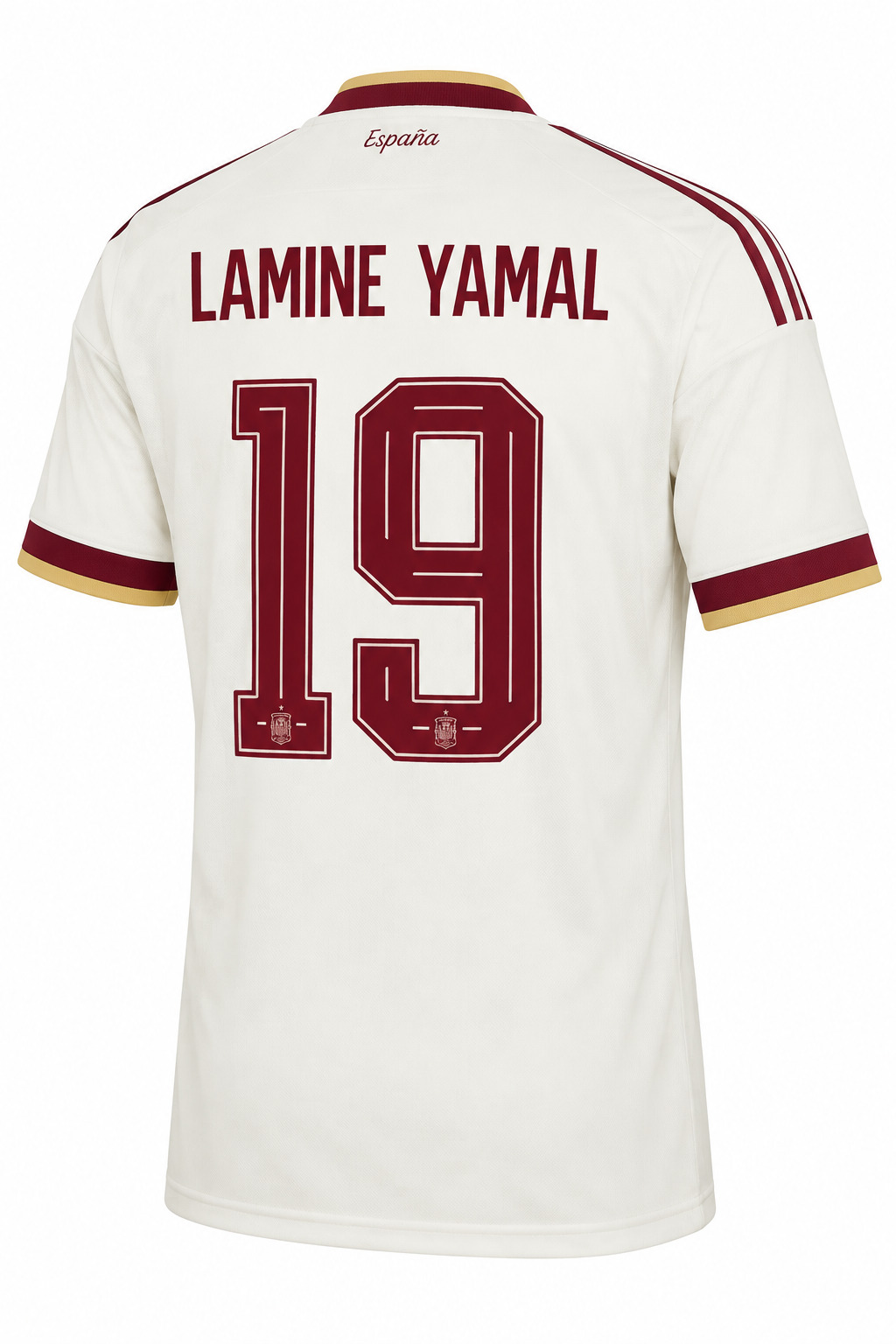 SPAIN 2026 AWAY LAMINE YAMAL #10 WHITE CREAM SOCCER JERSEY