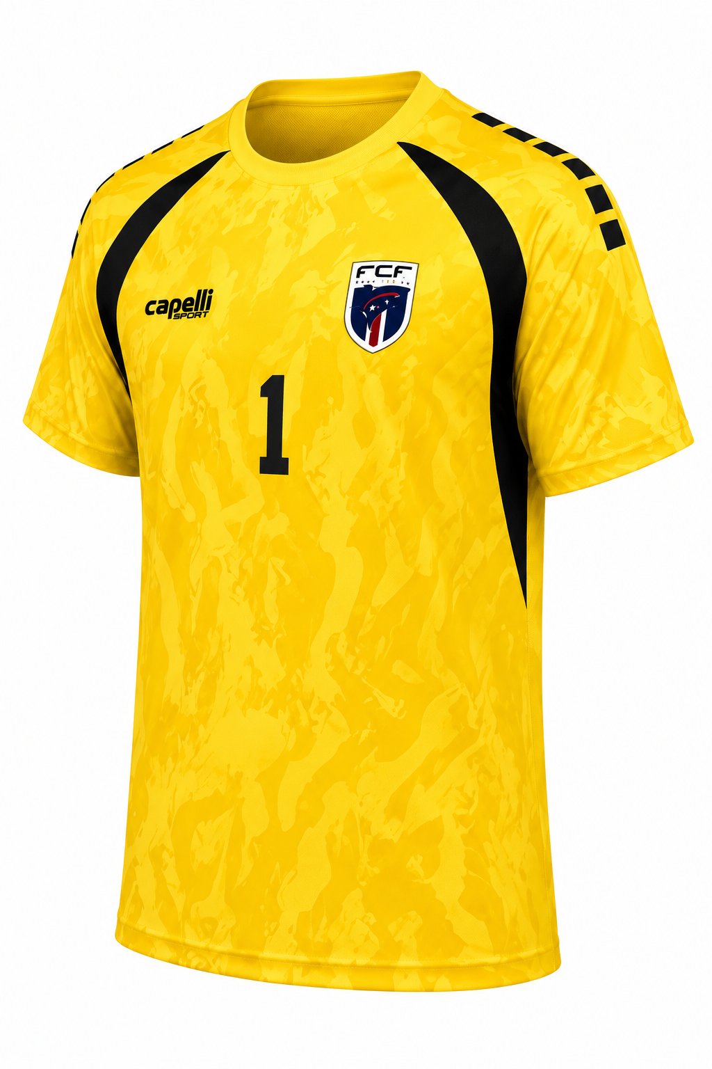 CAPE VERDE 2026 VOZINHA #1 YELLOW GOALKEEPER SOCCER JERSEY