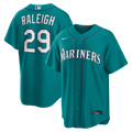 SEATTLE MARINERS CAL RALEIGH #29 TEAL AQUA BASEBALL JERSEY