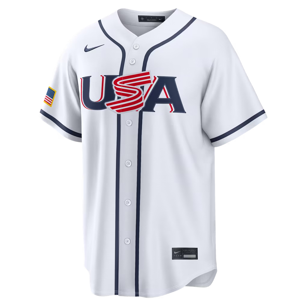 USA BASEBALL CLAYTON KERSHAW #22 WHITE 2026 JERSEY