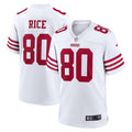 SAN FRANCISCO 49ERS JERRY RICE #80 WHITE & RED THROWBACK NFL JERSEY