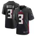 ATLANTA FALCONS JESSIE BATES III #3 - BLACK FOOTBALL JERSEY