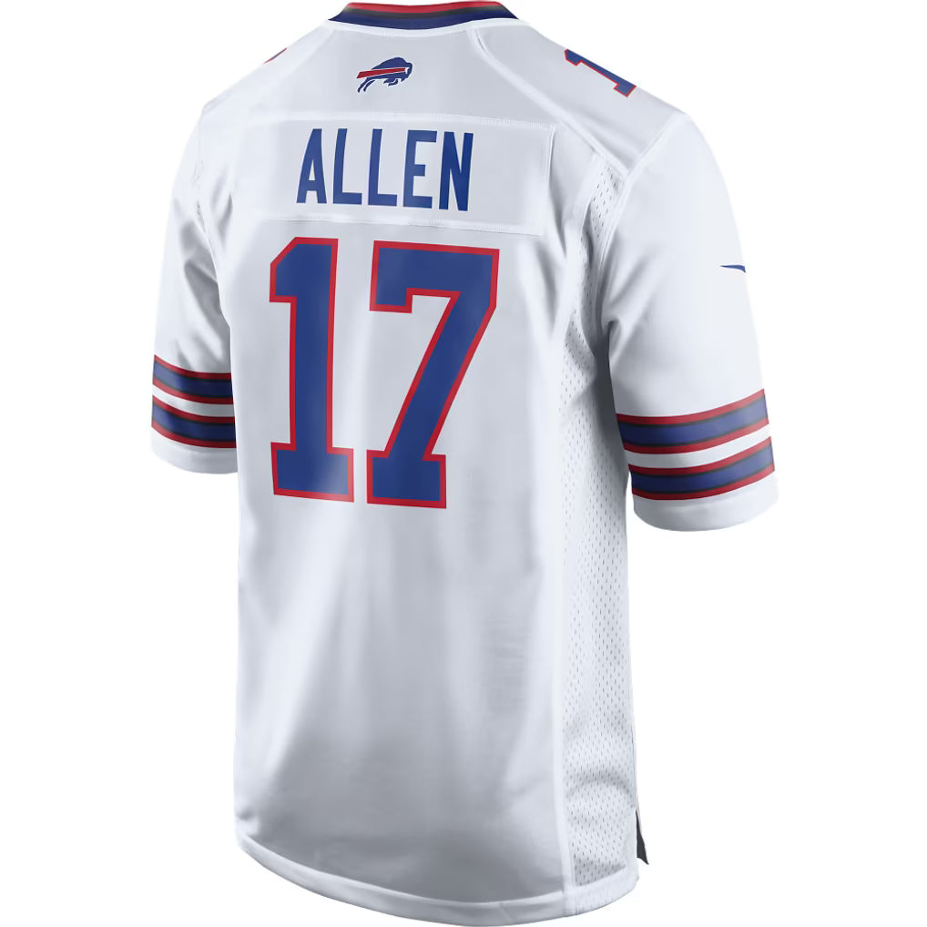 BUFFALO BILLS JOSH ALLEN #17 WHITE FOOTBALL JERSEY