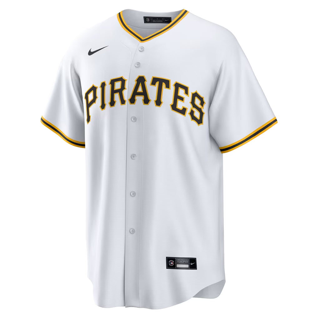PITTSBURGH PIRATES ROBERTO CLEMENTE #21 WHITE THROWBACK BASEBALL JERSEY