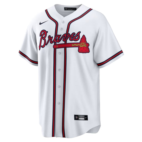 ATLANTA BRAVES ACUÑA JR #13 WHITE & RED BASEBALL MLB JERSEY