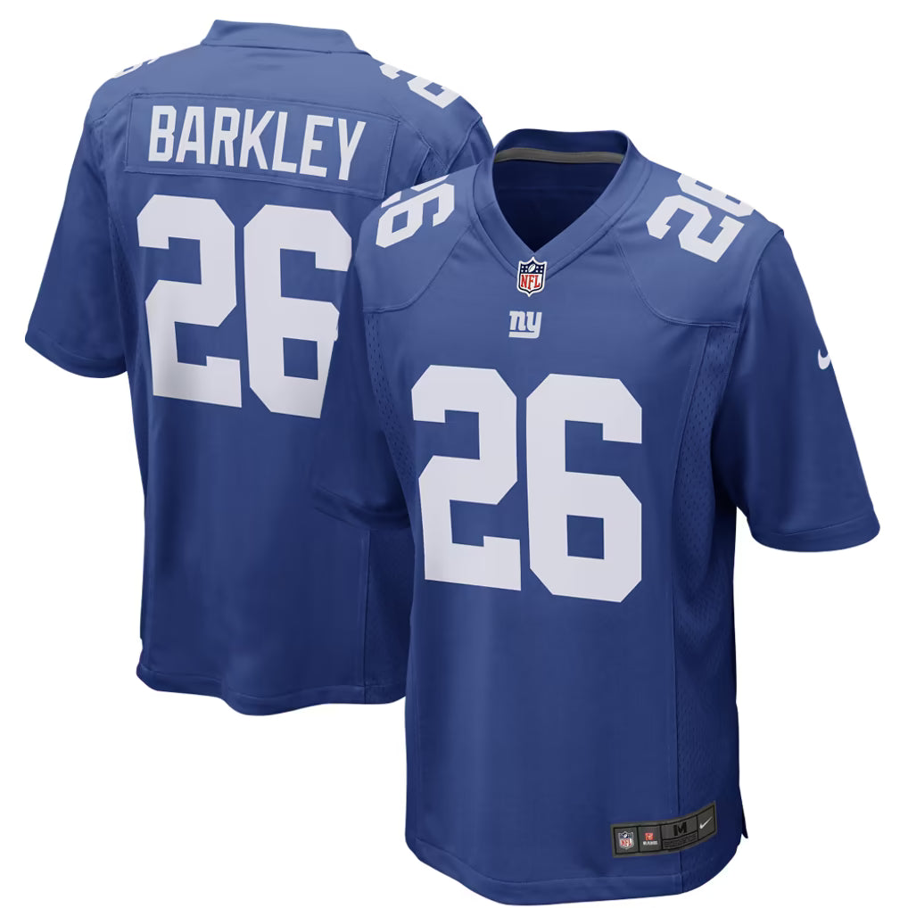 NEW YORK GIANTS SAQUON BARKLEY #26 BLUE NFL JERSEY