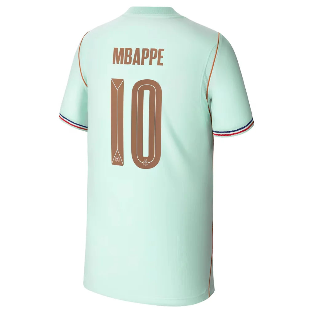 FRANCE 2026 AWAY MBAPPE #10 AQUA COLOR SOCCER JERSEYS