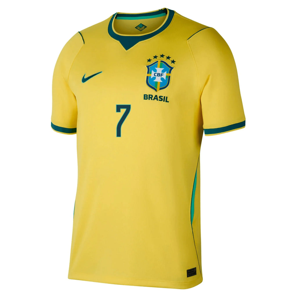 BRAZIL 2026 HOME VINI JR. #7 YELLOW SOCCER JERSEYS