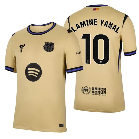BARCELONA 2026 SPECIAL EDITION LAMINE YAMAL #10 CREAM SOCCER JERSEY