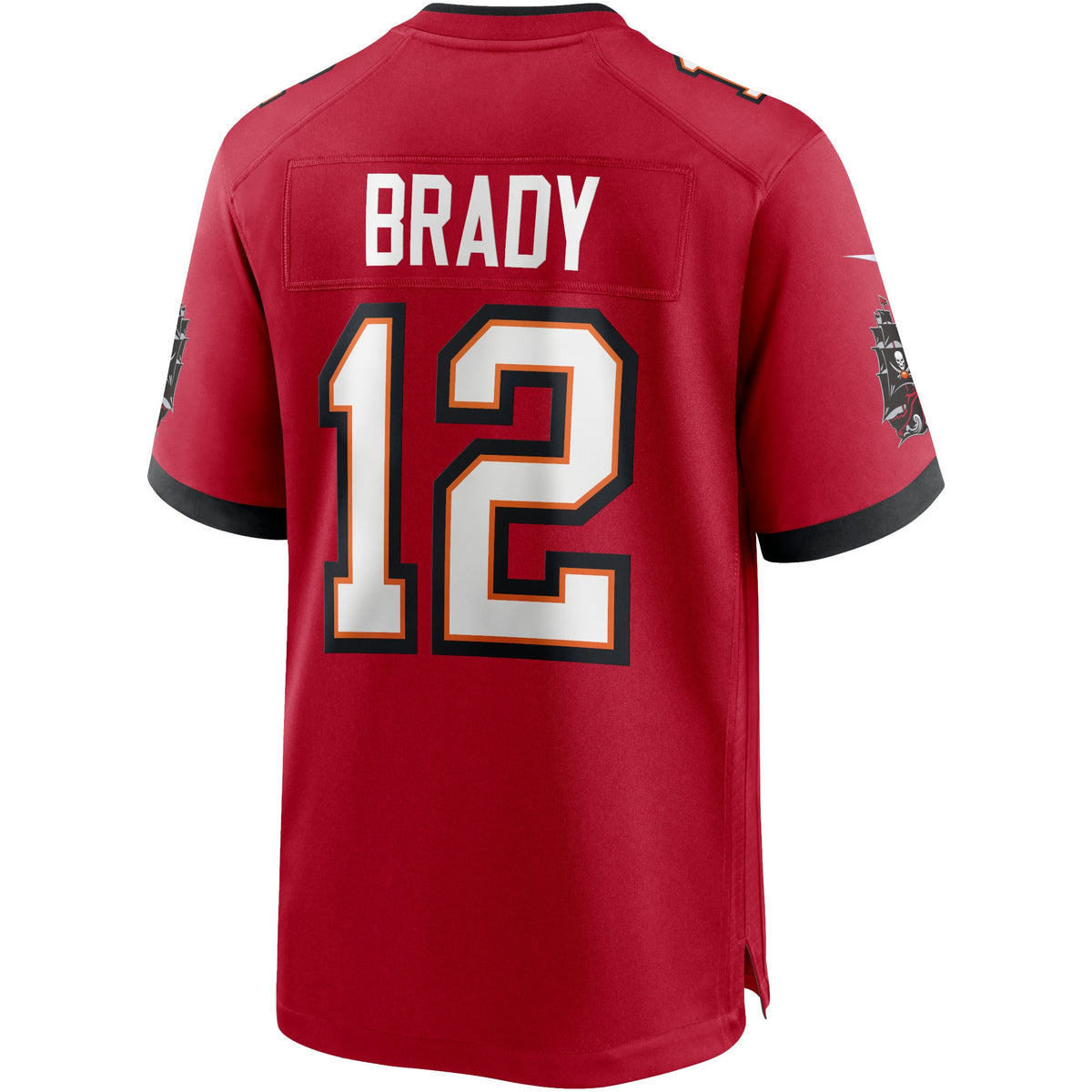 TAMPA BAY BUCCANEERS TOM BRADY #12 RED THROWBACK FOOTBALL JERSEY