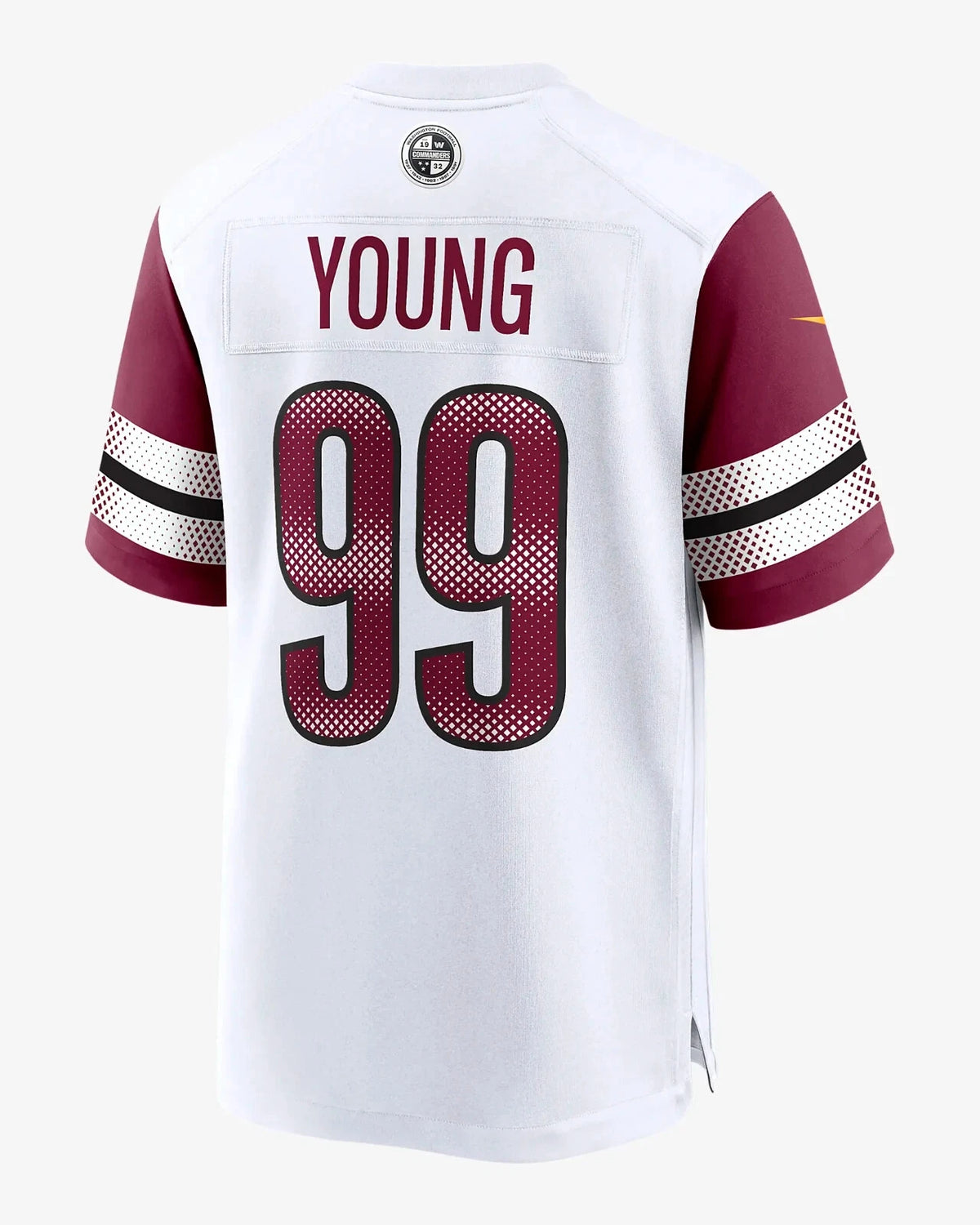 WASHINGTON COMMANDERS JAY YOUNG #99 WHITE AUTHENTIC NFL JERSEY