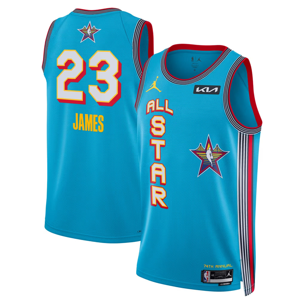 USA ALL STARS GAME LEBRON JAMES #23 LIGHT BLUE NBA JERSEY