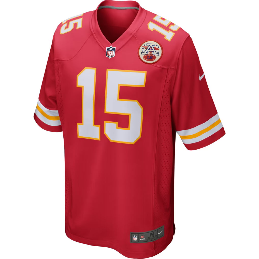 KANSAS CITY CHIEFS PATRICK MAHOMES #15 RED FOOTBALL JERSEY